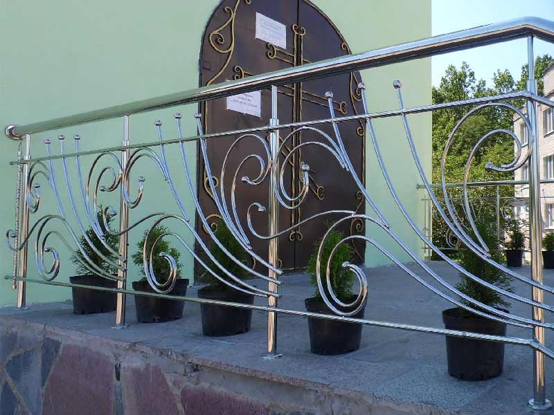 Ограждения из нержавейки под ковку n4