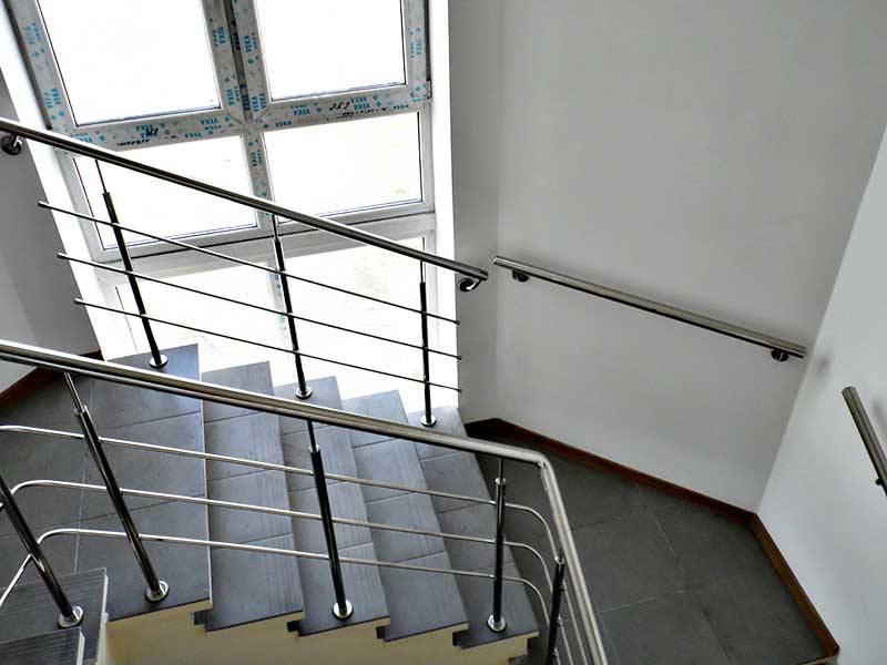 Поручни на лестницу, Поручни, Поручни из нержавейки