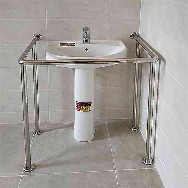 Поручні для інвалідів, Поручні для МГН, Поручні в санвузол, Поручні для інвалідів в туалет, Поручні для умивальника